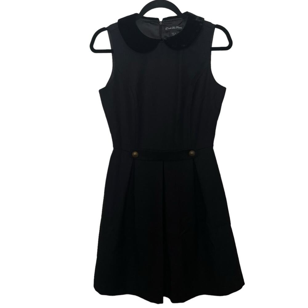 L'ecole Des Femmes - Ecolicre - Size 4 dress -  Black - Twee Peter pan collar